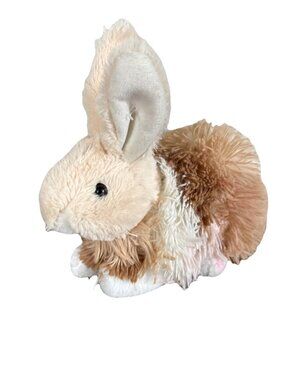 Fur Bunny Rabbit Soft 12" Plush (289189) Walmart Brown White Realistic Stuff Toy
